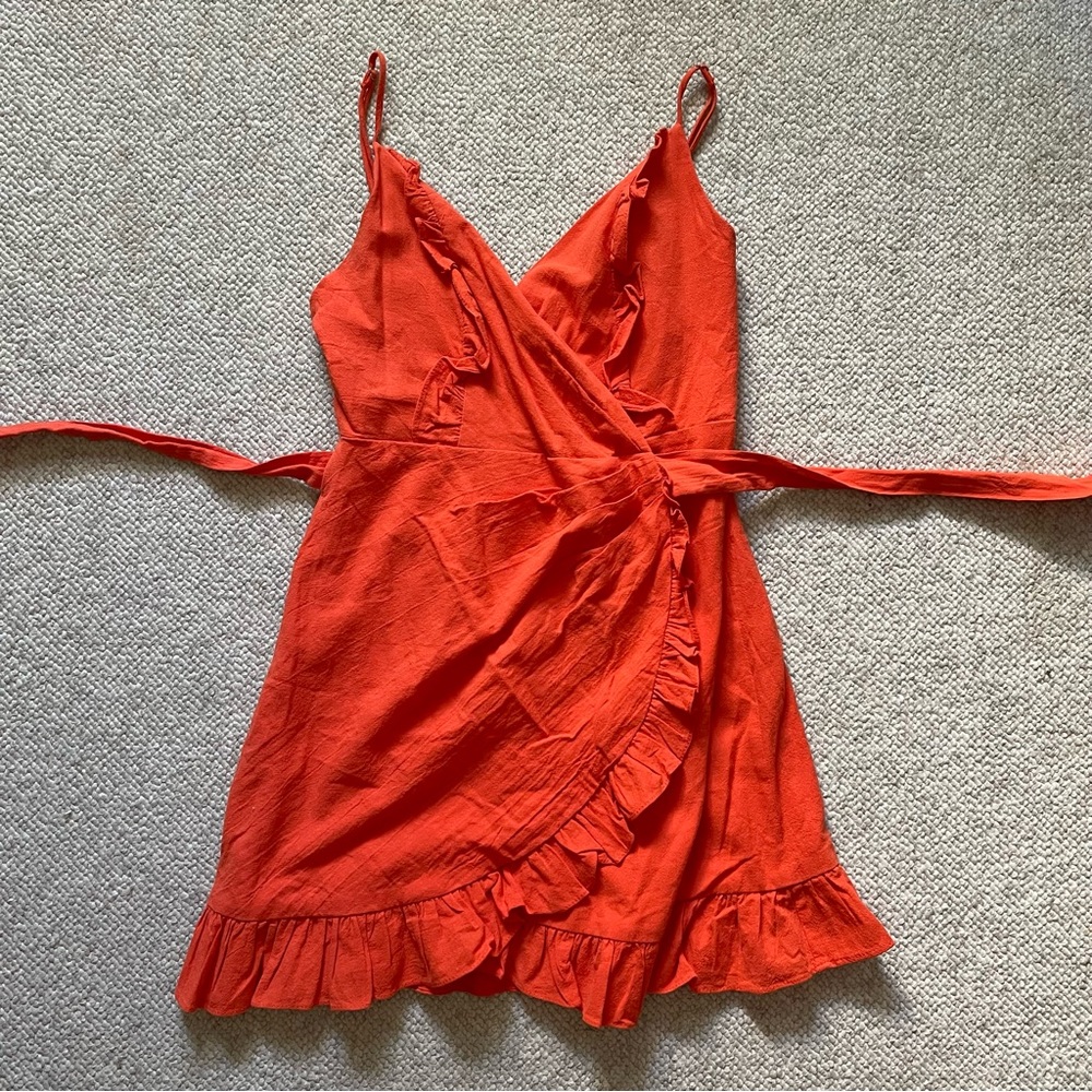 Selfie Leslie Wrap Mini Dress